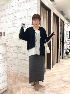 「CAPRICIEUX LE'MAGE（カプリシューレマージュ）のストレッチショートブーツ（ブーツ）」を使った、akari_lemageさん（レディース・160cm）の秋コーディネート