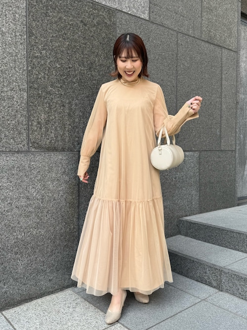 _＊CAPRICIEUX LEMAGE チュールハイネックワンピース PS CAPRICIEUX LE'MAGE｜【オケージョン】【サイズ展開あり