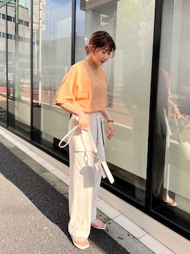 「ビーサン」｜「アイテム（その他シューズ）」を使った、akari_lemageさん（レディース・160cm）の春コーディネート