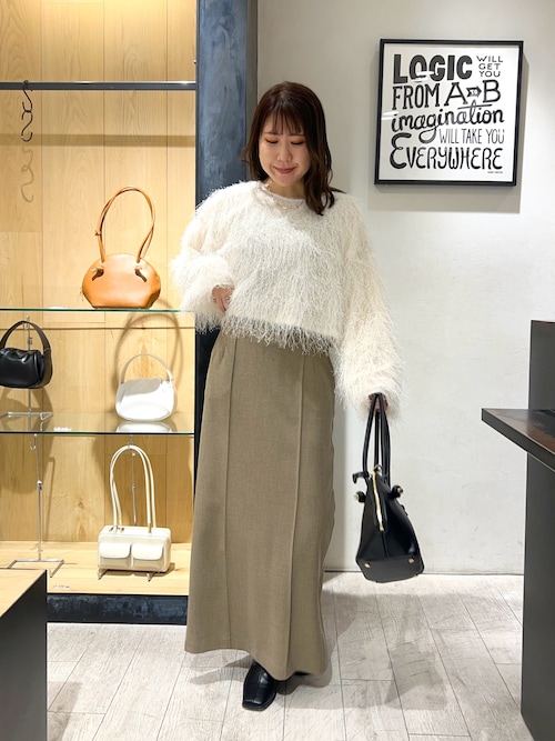 CAPRICIEUX LE'MAGE ベルト付ナロースカート セール】ベルト付ナロースカート（スカート）｜CAPRICIEUX LE