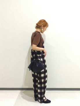 「リブT」｜「アイテム（サロペット/オーバーオール）」を使った、akari_lemageさん（レディース・160cm）の夏コーディネート