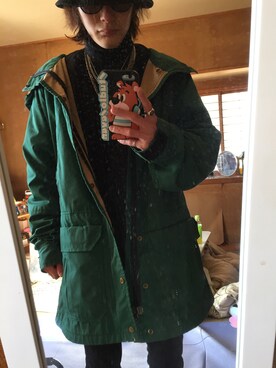 「CAMP7（キャンプセブン）のアイテム（ジャケット/アウター）」を使った、Naoya Fukasawaさん（メンズ・159cm）の冬コーディネート