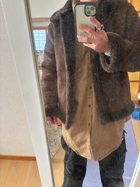 「アイテム（ジャケット/アウター）」を使った、Naoya Fukasawaさん（メンズ・158cm）の冬コーディネート