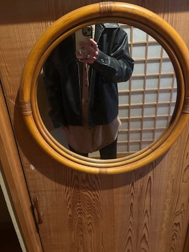 「アイテム（ライダースジャケット）」を使った、Naoya Fukasawaさん（メンズ・158cm）の秋コーディネート