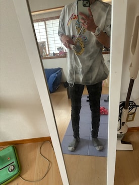 「METALLICA（メタリカ）のアイテム」を使った、Naoya Fukasawaさん（メンズ・159cm）の春コーディネート