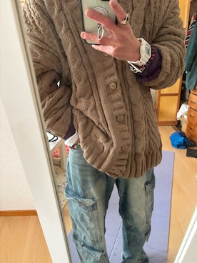 「アイテム（リング）」を使った、Naoya Fukasawaさん（メンズ・158cm・20代）の冬コーディネート