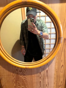 「アイテム（トップス）」を使った、Naoya Fukasawaさん（メンズ・158cm）の夏コーディネート