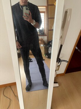 「AZUL（アズール）のアイテム（パンツ）」を使った、Naoya Fukasawaさん（メンズ・159cm）の夏コーディネート