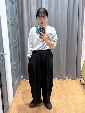 「LOWRYS FARM（ローリーズファーム）のアイテム（ストール/ショール）」を使った、Tenさん（レディース・163cm）の秋コーディネート