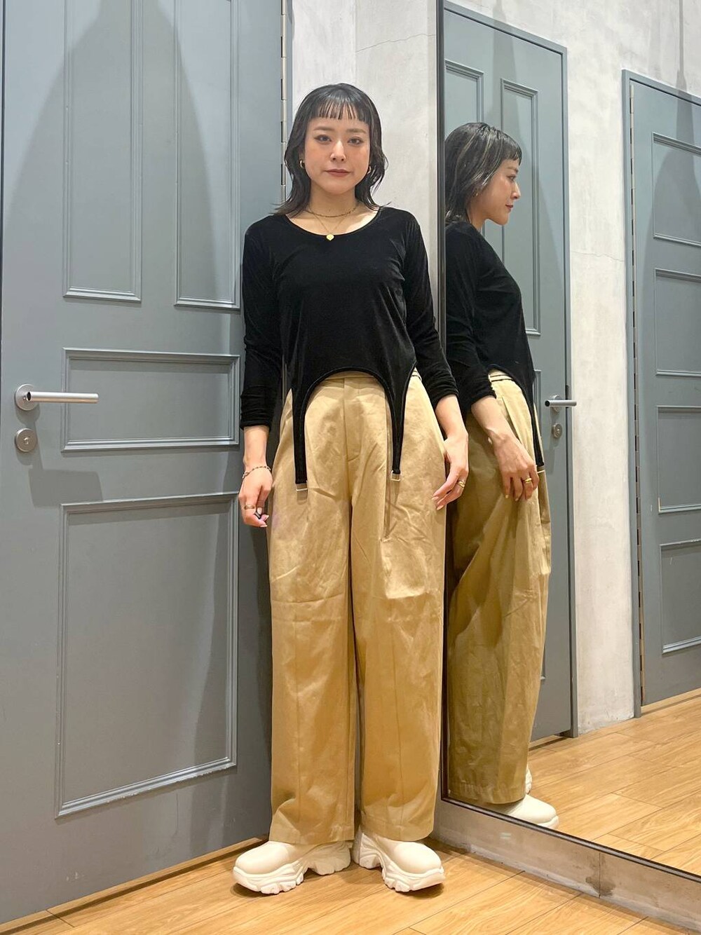 ツイルカーブパンツ 139157を使った人気ファッション