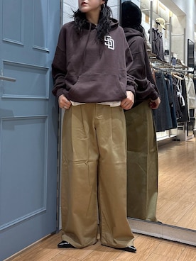 「アイテム（パーカー）」を使った、Tenさん（レディース・163cm）の夏コーディネート