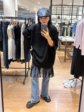 「アイテム（ハンチング/ベレー帽）」を使った、Tenさん（レディース・163cm・20代）の夏コーディネート