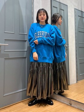 「アイテム（スウェット）」を使った、Tenさん（レディース・163cm・20代）の秋コーディネート