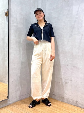 「アイテム（キャップ）」を使った、Tenさん（レディース・163cm・20代）の春コーディネート