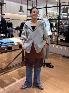 「アイテム（リング）」を使った、Tenさん（レディース・163cm・20代）の秋コーディネート
