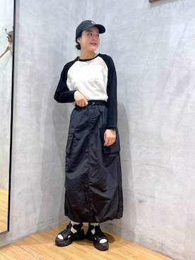 「アイテム（キャップ）」を使った、Tenさん（レディース・163cm・20代）の春コーディネート