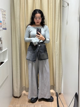 「LOWRYS FARM（ローリーズファーム）のアイテム（スニーカー）」を使った、Tenさん（レディース・163cm）の秋コーディネート