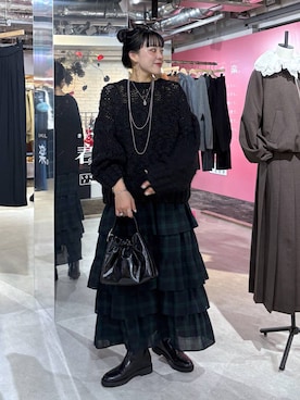 「アイテム（リング）」を使った、Tenさん（レディース・163cm・20代）の秋コーディネート