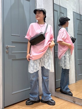 「アイテム（帽子）」を使った、Tenさん（レディース・163cm・20代）の秋コーディネート