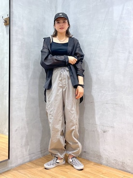 「アイテム（キャップ）」を使った、Tenさん（レディース・163cm・20代）の夏コーディネート