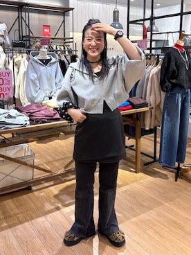 「アイテム（シュシュ）」を使った、Tenさん（レディース・163cm）の冬コーディネート