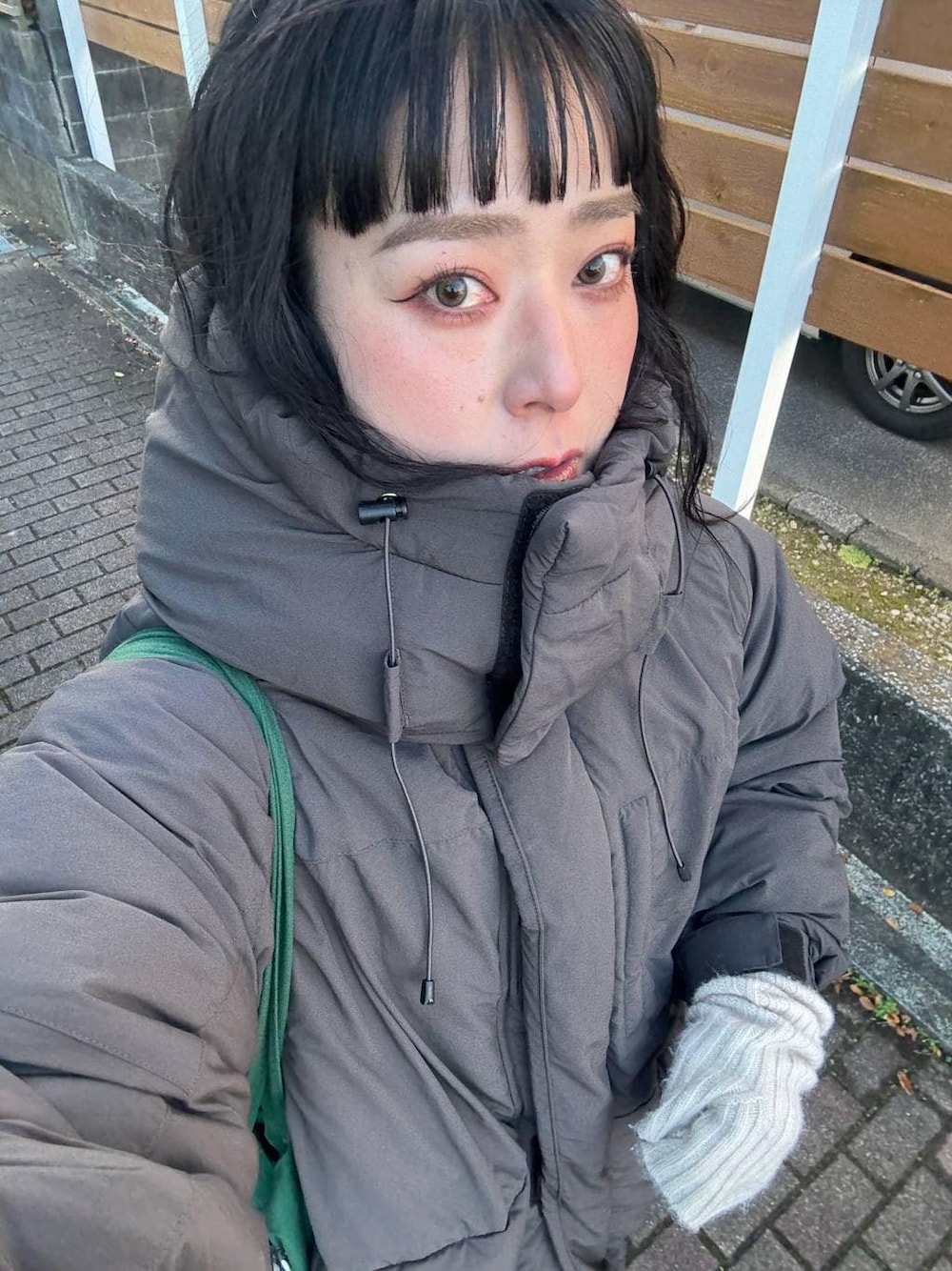 ローリーズファーム　LFM(U) エアサーマル2WAYパーカー　ベージュ　M ローリーズファーム LFM(U) エアサーマル2WAYパーカー ベージュ M