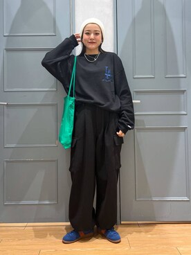 「アイテム（スウェット）」を使った、Tenさん（レディース・163cm・20代）の秋コーディネート