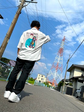 「WEGO（ウィゴー）のアイテム（その他トップス）」を使った、せいとさん（メンズ・160cm）の夏コーディネート