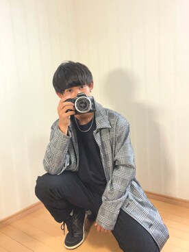 「AZUL（アズール）のアイテム（ジャケット/アウター）」を使った、せいとさん（メンズ・161cm）の秋コーディネート