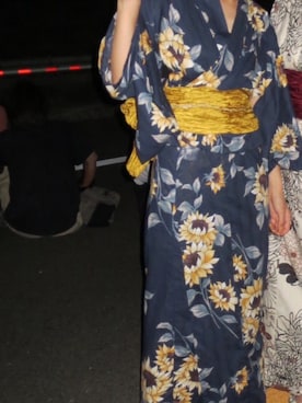「アイテム（和装小物）」を使った、ahiriさん（レディース・162cm）の夏コーディネート