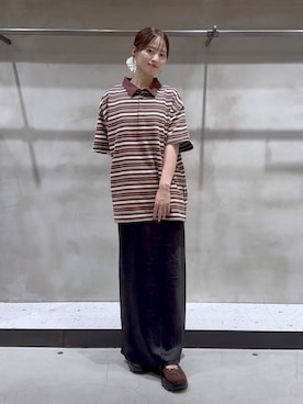 「アイテム（ヘアアクセサリー）」を使った、h a n n aさん（レディース・158cm・20代）の夏コーディネート