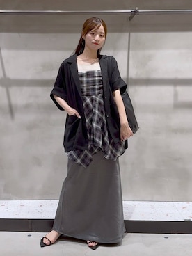「アイテム（バレッタ/ヘアクリップ）」を使った、h a n n aさん（レディース・158cm・20代）の夏コーディネート