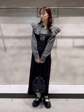 「アイテム（ワンピース/ドレス）」を使った、h a n n aさん（レディース・158cm・20代）の秋コーディネート
