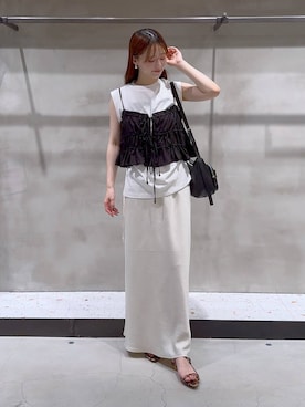 「アイテム（スカート）」を使った、h a n n aさん（レディース・158cm・20代）の夏コーディネート