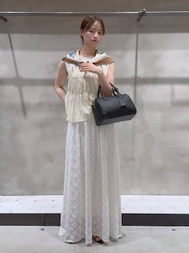 「アイテム（バンダナ/スカーフ）」を使った、h a n n aさん（レディース・158cm・20代）の夏コーディネート