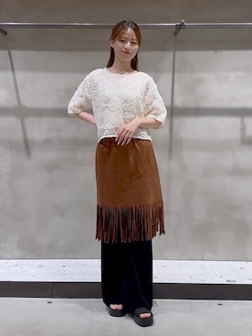 「アイテム（ヘアアクセサリー）」を使った、h a n n aさん（レディース・158cm・20代）の夏コーディネート