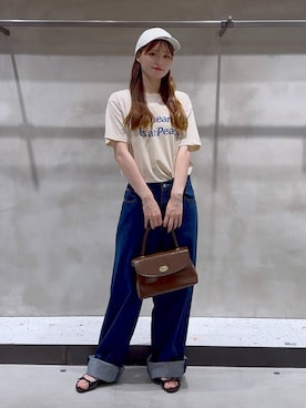 「アイテム（帽子）」を使った、h a n n aさん（レディース・158cm・20代）の夏コーディネート