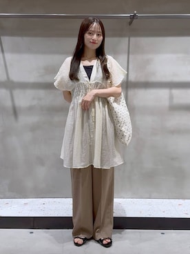 「LOWRYS FARM（ローリーズファーム）のアイテム」を使った、h a n n aさん（レディース・158cm）の夏コーディネート