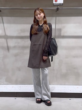 「アイテム（キャミソール、その他）」を使った、h a n n aさん（レディース・158cm）の秋コーディネート