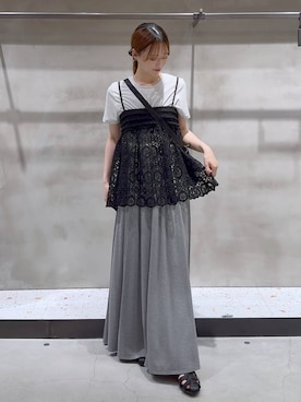「アイテム（シュシュ）」を使った、h a n n aさん（レディース・158cm・20代）の夏コーディネート