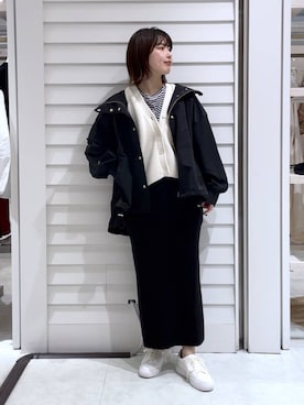 「アイテム（ブルゾン）」を使った、cl__izumiさん（レディース・153cm・20代）の冬コーディネート