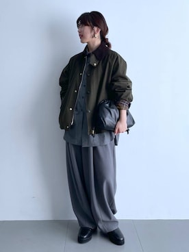 「Curensology（カレンソロジー）のアイテム（ブルゾン）」を使った、cl__izumiさん（レディース・153cm）の冬コーディネート