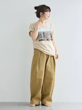 「Curensology（カレンソロジー）のアイテム」を使った、cl__izumiさん（レディース・153cm）の春コーディネート