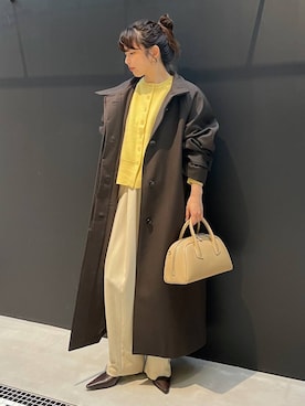 「アイテム（トレンチコート）」を使った、cl__izumiさん（レディース・153cm・20代）の秋コーディネート
