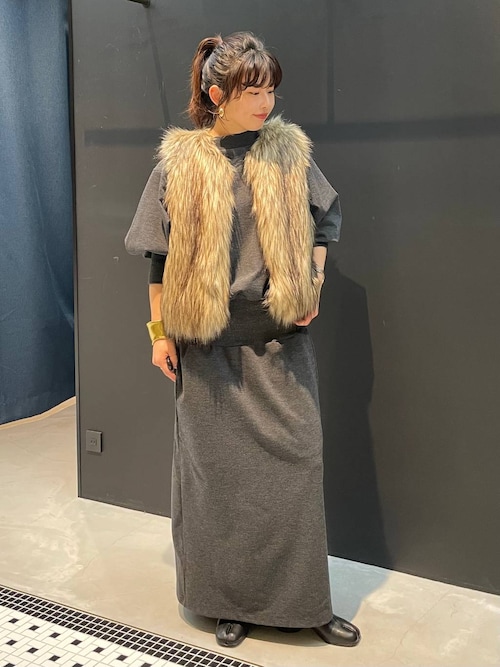 Curensology(カレンソロジー)/シャギーファーベスト（ベスト