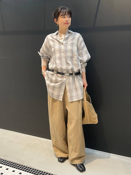 Curensology(カレンソロジー)/ヘンリーレースロングスリーブTシャツ（T