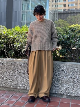 「Curensology（カレンソロジー）のCurensology(カレンソロジー)/＜ＣＳＧ＞2WAYチョーカー（チョーカー）」を使った、cl__izumiさん（レディース・153cm）の冬コーディネート