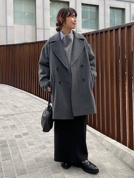 「アイテム（クラッチバッグ）」を使った、cl__izumiさん（レディース・153cm・20代）の秋コーディネート