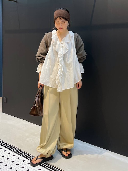美品✨リネン✨カレンソロジー ワイドパンツ フリーサイズ カジュアル Curensology（カジュアルパンツ）のフリマアイテム一覧