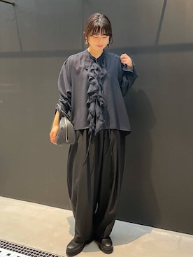 「アイテム（ピーコート）」を使った、cl__izumiさん（レディース・153cm・20代）の秋コーディネート